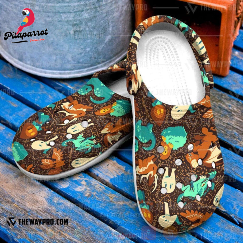 Croc Shoes – Clog Shoes Anime Pokemon Colorful Cryptids Inspired Croc Shoes – Clog Shoes Anime Pokemon Colorful Cryptids Inspired