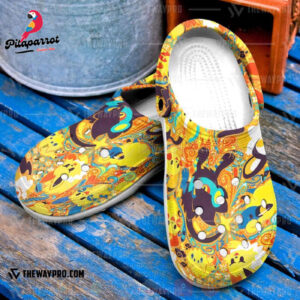 Croc Shoes - Clog Shoes Anime Pokemon Electric Inspired