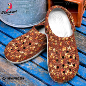 Croc Shoes - Clog Shoes Anime Pokemon Fire Seamless Inspired
