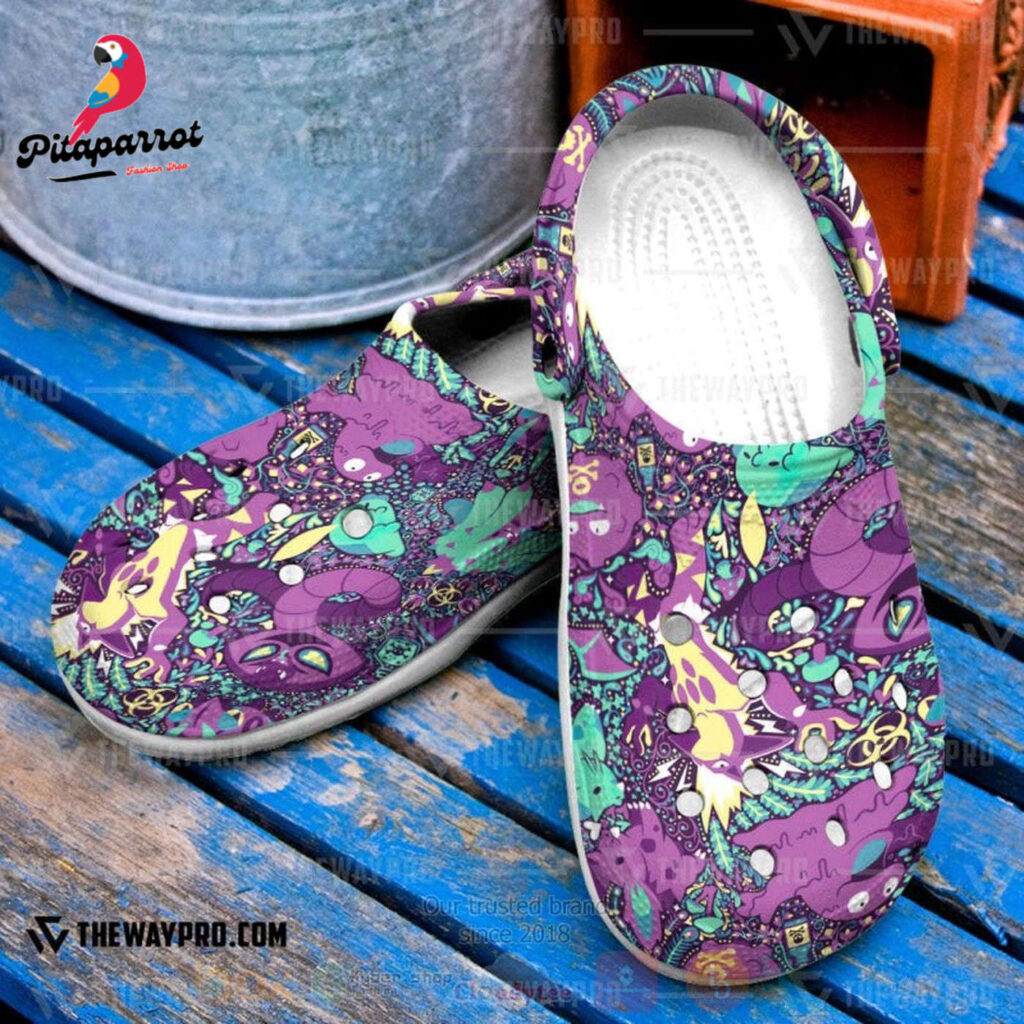 Croc Shoes – Clog Shoes Anime Pokemon Poison Inspired Croc Shoes – Clog Shoes Anime Pokemon Poison Inspired