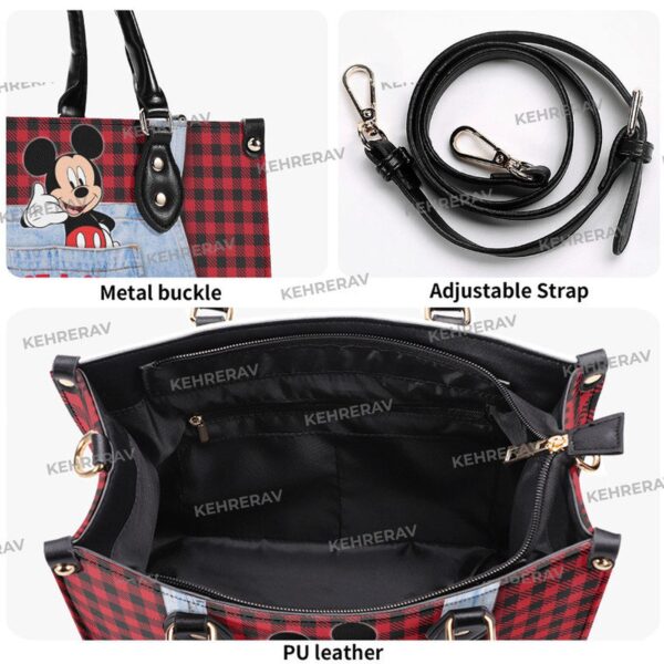 Custom Mickey Lover s Leather Handbag – Perfect Mother s Day Gift