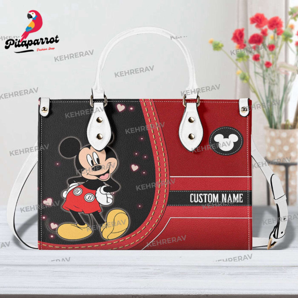 Personalized Mickey Mouse Leather Handbag – Perfect Mother s Day Gift for Mickey Lovers! Personalized Mickey Mouse Leather Handbag – Perfect Mother s Day Gift for Mickey Lovers!