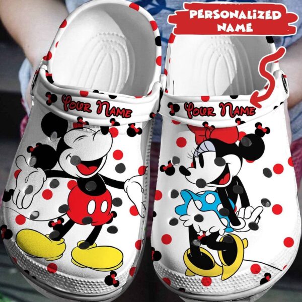 Customize Your Disney Adventure Personalized Mickey MinnieClogs-Shoes 3D Clog Shoes