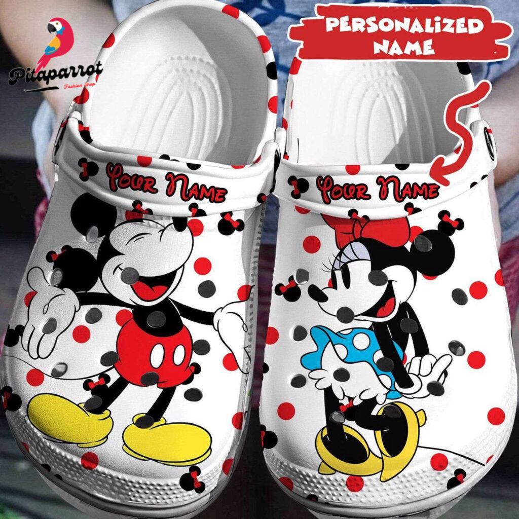 Customize Your Disney Adventure Personalized Mickey MinnieClogs-Shoes 3D Clog Shoes Customize Your Disney Adventure Personalized Mickey MinnieClogs-Shoes 3D Clog Shoes