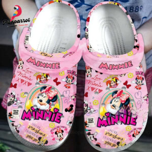 Cute Minnie Mouse Pink Clogs For Kids And Adults