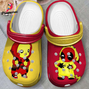 Cute Pokemon Pikachu And Deadpool Clogs