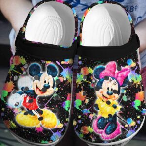 Disney Delight Mickey MinnieClogs-Shoes 3D Clog Shoes Walk with Mickey and Minnie