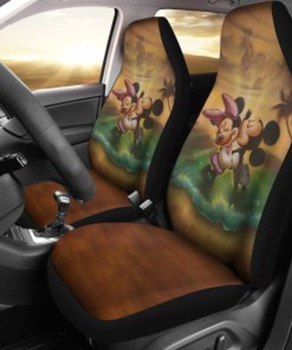 Disney Mickey Kiss Minnie Jungle Car Seat Cover – Cute & Durable Design