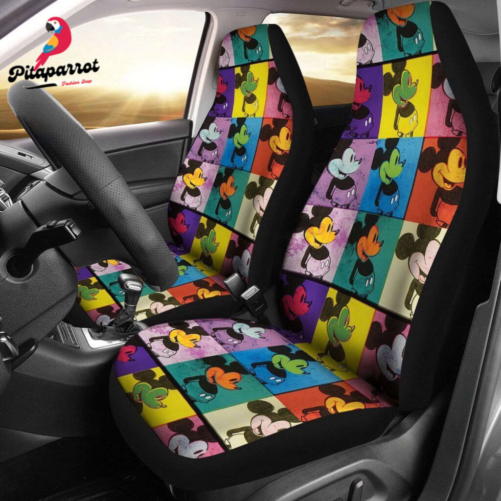 Disney Mickey Mouse Colorful Car Seat Cover – Fun Shades Design for Kids Disney Mickey Mouse Colorful Car Seat Cover – Fun Shades Design for Kids
