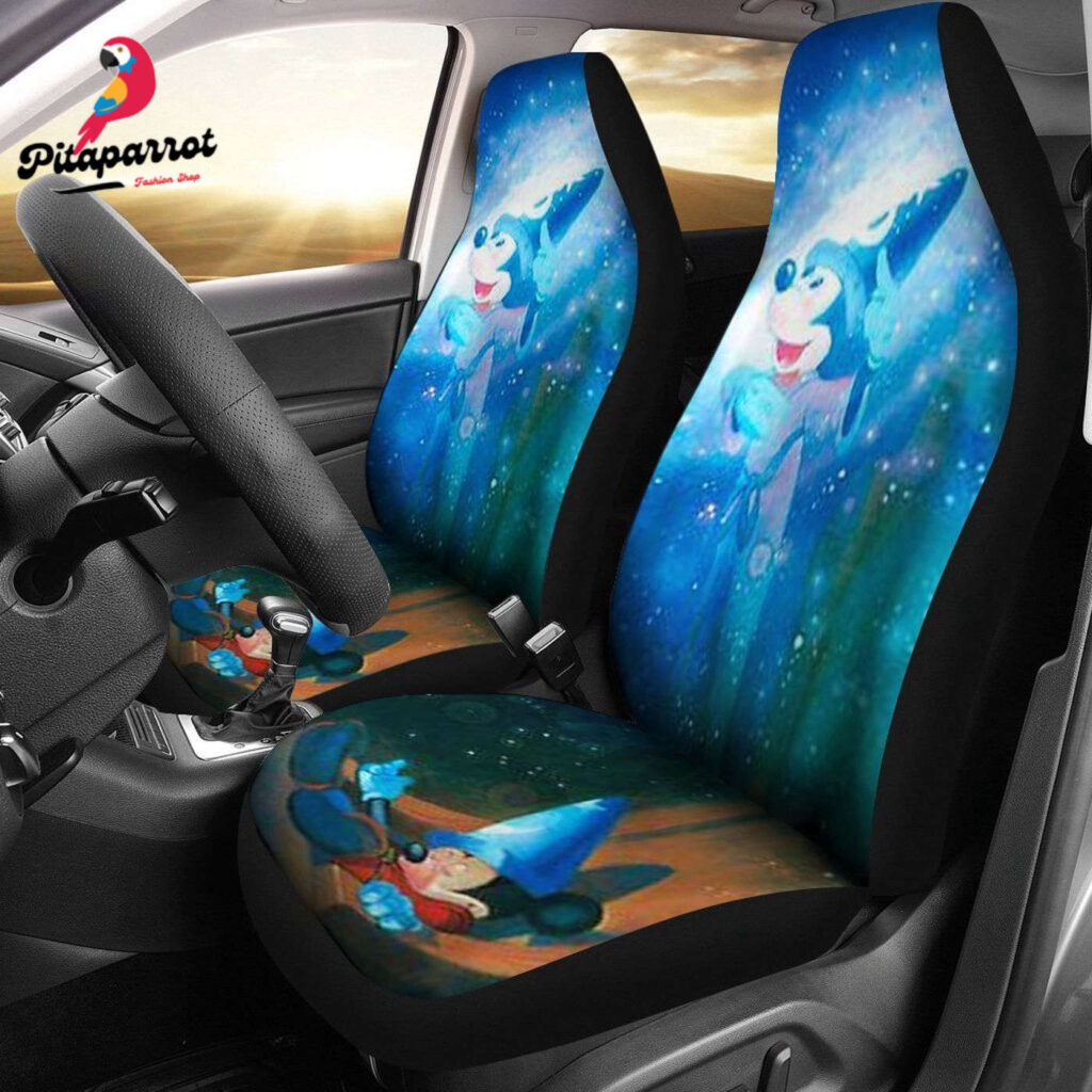 Disney Mickey Mouse Witches Hat Car Seat Cover – Spooky & Fun Design