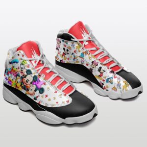 Disney Mickey Mouse With Friend Air Jordan 13 Sneaker Shoes