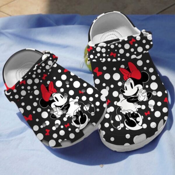 Disney Minnie Mouse Dark ThemeClogs-Shoes Clogband Clog Comfortable Water Shoes
