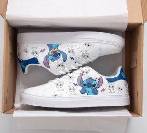 Disney Stitch Custom 02 Stan Smith Shoes Leather Low Top Skate Sneaker ST0535