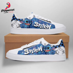 Disney Stitch Funny Stan Smith Shoes Leather Low Top Skate Sneaker ST0539