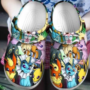 Eevee Collab Pokemon Unisex Classic Clogs For Fans Unisex Gifts 2025