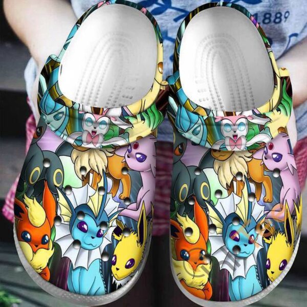 Eevee Collab Pokemon Unisex Classic Clogs For Fans Unisex Gifts 2025
