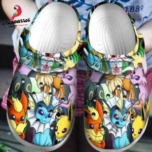 Eevee Collab Pokemon Unisex Classic Clogs For Fans Unisex Gifts 2025