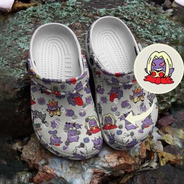 Gengar Cosplay Pokemon Clogs, Purple Color
