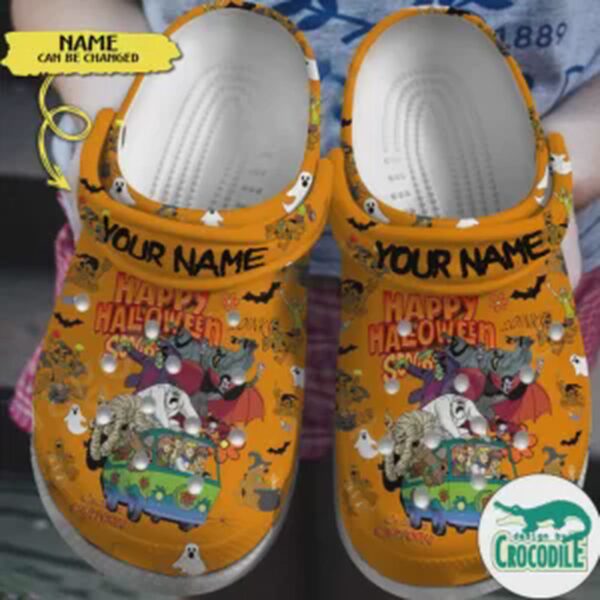 Happy Halloween Scooby Doo Custom Name Special Clogs