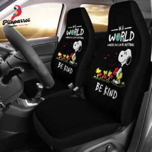Be Kind Snoopy Car Seat Cover - Unique and Inspirational Design