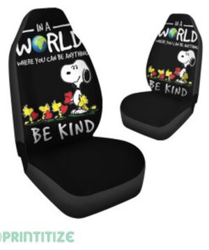 Be Kind Snoopy Car Seat Cover - Unique and Inspirational Design 3