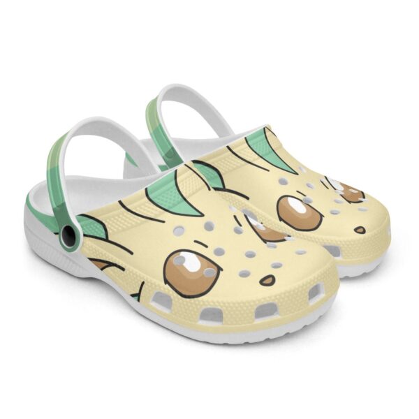 Leafeon Pokemon Custom Clogs Shoes