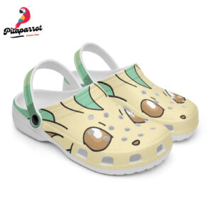Leafeon Pokemon Custom Clogs Shoes