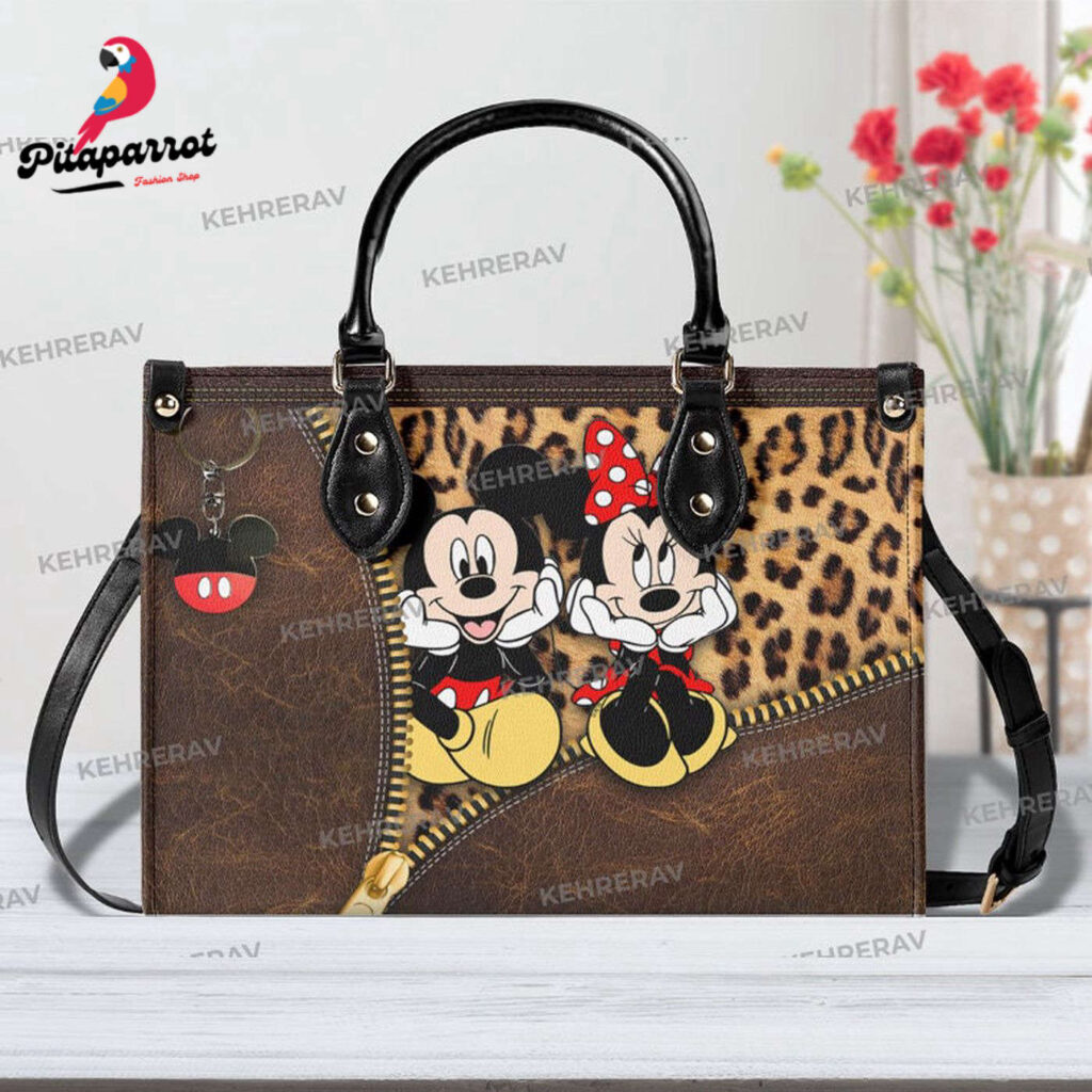 Leopard Minnie Lover s Handbag Custom Leather Woman Handbag Handmade Bag Minnie Women Bags Purse Leopard Minnie Lover s Handbag Custom Leather Woman Handbag Handmade Bag Minnie Women Bags Purse