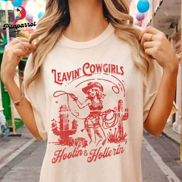 Lesbian Pride Hootin & Hollerin Shirt – Sapphic LGBT LGBTQ Subtle Western Style