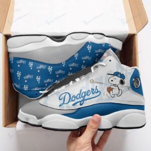 Los Angeles Dodgers and Snoopy Air Jordan 13 Sneaker Custom For Fans  Unisex Shoes Gift