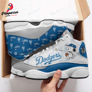 Los Angeles Dodgers and Snoopy Air Jordan 13 Sneaker Custom For Fans  Unisex Shoes Gift