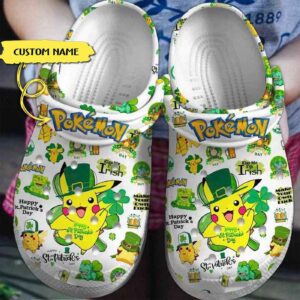 Lovely Pokemon With Clover Custom Name Clogs