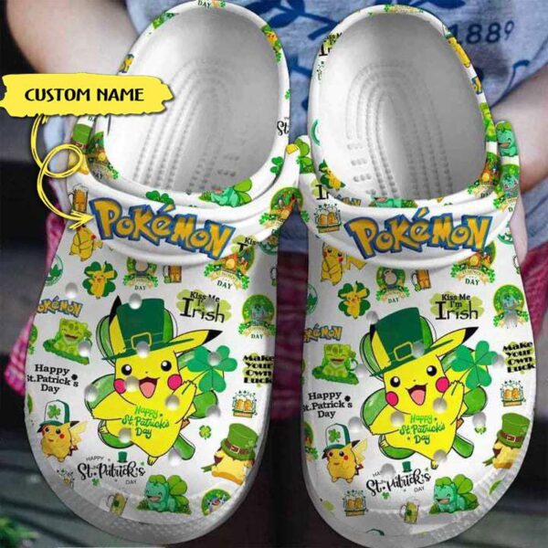 Lovely Pokemon With Clover Custom Name Clogs