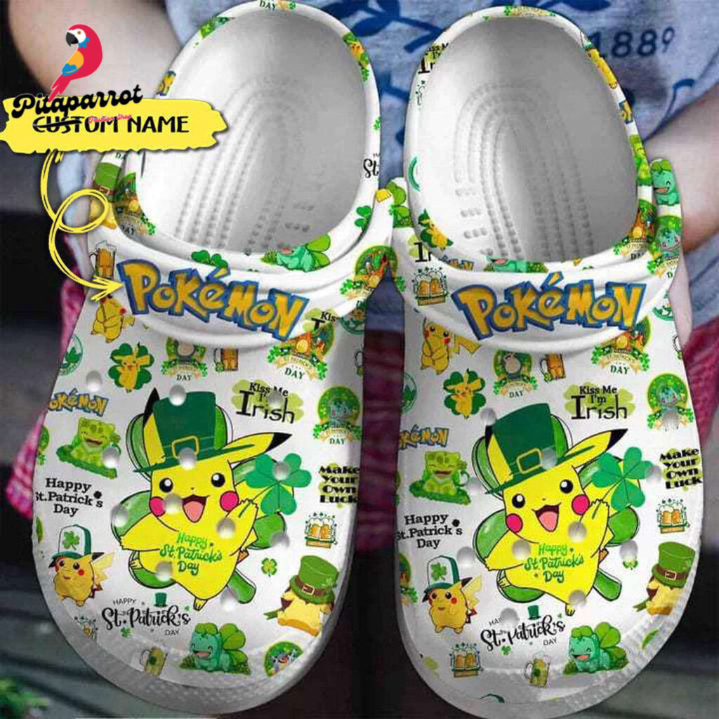 Lovely Pokemon With Clover Custom Name Clogs Lovely Pokemon With Clover Custom Name Clogs