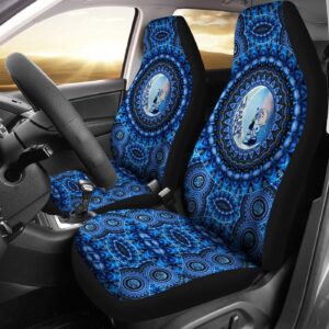 Mandala Love Snoopy Blue Pattern Car Seat Cover – Stylish Protection for Your Vehicle