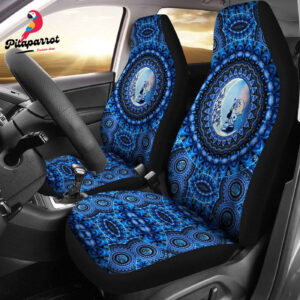 Mandala Love Snoopy Blue Pattern Car Seat Cover - Stylish Protection for Your Vehicle