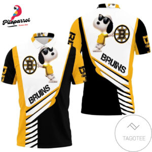 Boston Bruins Snoopy 3D All Over Print Polo Shirt for Men & Women Fans