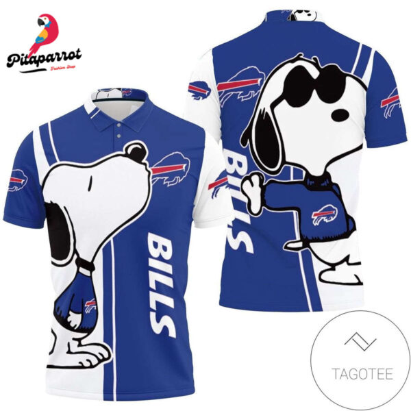 Buffalo Bills Snoopy Lover 3D All Over Print Polo Shirt – Men s & Women s