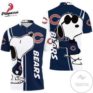 Chicago Bears Snoopy Lover 3D Printed Polo Shirt - Men & Women s All Over Print