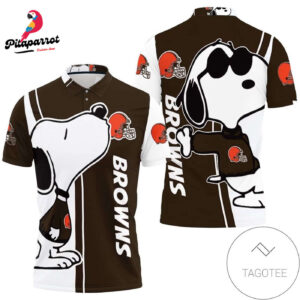 Cleveland Browns Snoopy Lover 3D Printed Polo Shirt for Men & Women - All Over Print