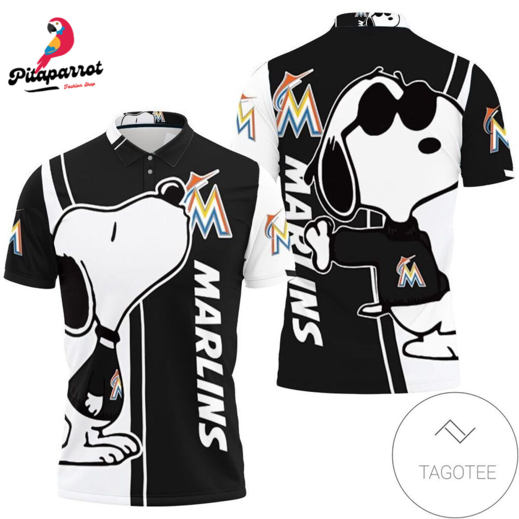 Marlins Snoopy Lover 3D Printed All Over Print Polo Shirt for Men & Women Marlins Snoopy Lover 3D Printed All Over Print Polo Shirt for Men & Women