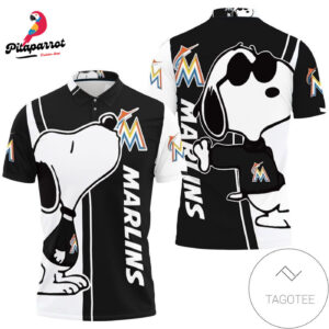 Marlins Snoopy Lover 3D Printed All Over Print Polo Shirt for Men & Women