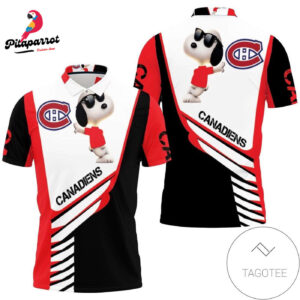 Montreal Canadiens Snoopy 3D All Over Print Polo Shirt for Men & Women - Official Fan Gear