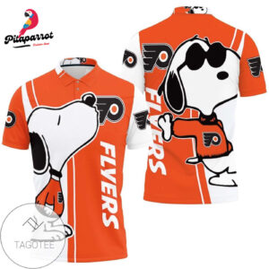 Philadelphia Flyers Snoopy Lover 3D Printed Polo Shirt for Men & Women - All Over Print Design