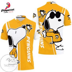 Pittsburgh Penguins Snoopy Lover All Over Print Polo Shirt - Mens & Womens 3D Printed