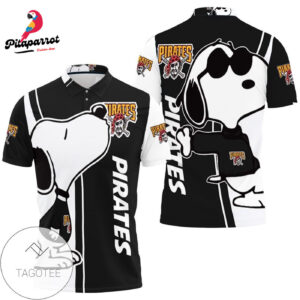 Pittsburgh Pirates Snoopy Lover 3D Printed Polo Shirt for Men & Women