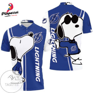 Tampa Bay Lightning Snoopy Lover All Over Print Polo Shirt - Mens & Womens 3D Printed