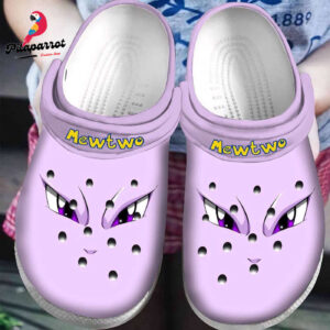 Mewtwo Pokemon So Cute Pink Clogs Shoes