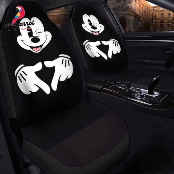 Mickey Disney Car Seat Cover – Mice Love Hand Design for Disney Fans
