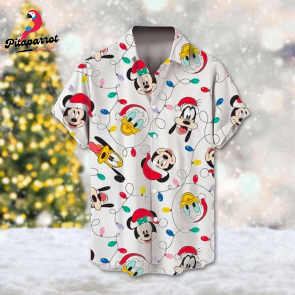 Mickey Mouse Christmas Hawaiian Shirt – Festive Disney Xmas Gift for Men